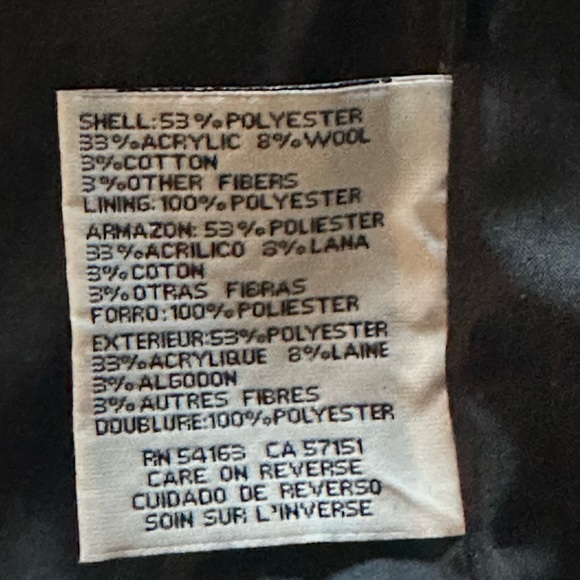 Kenneth Cole New York cheetah print button down pea  coat in size 10 - Picture 12 of 13